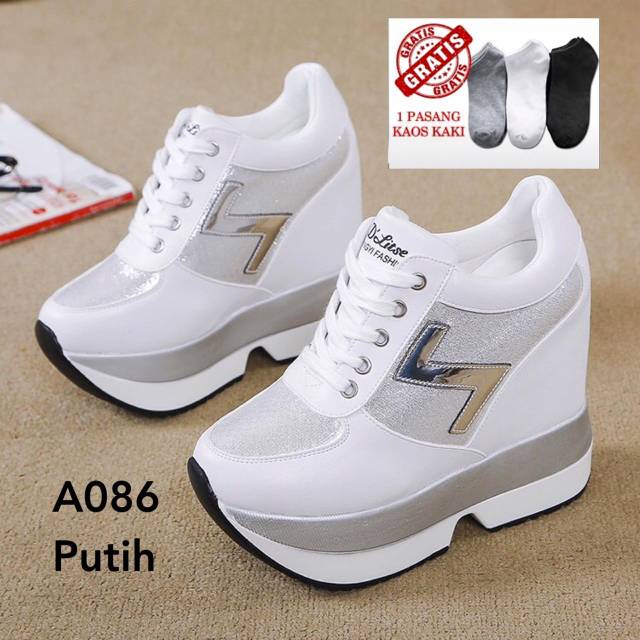 Sepatu wedges wanita impor korea #A086