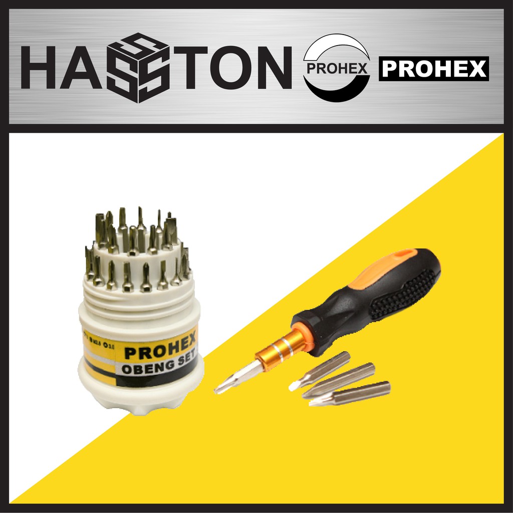 

HASSTON Obeng Set 31Pcs CRV (2650-004)