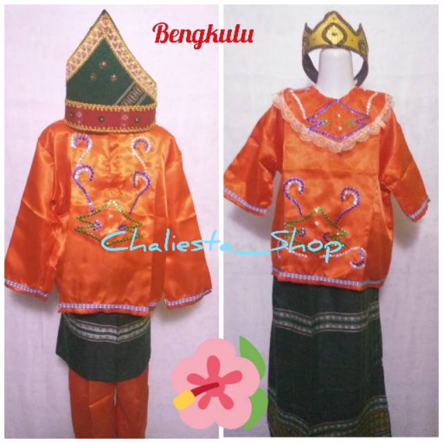 Baju Kostum Karnaval Anak Adat Daerah Sepasang