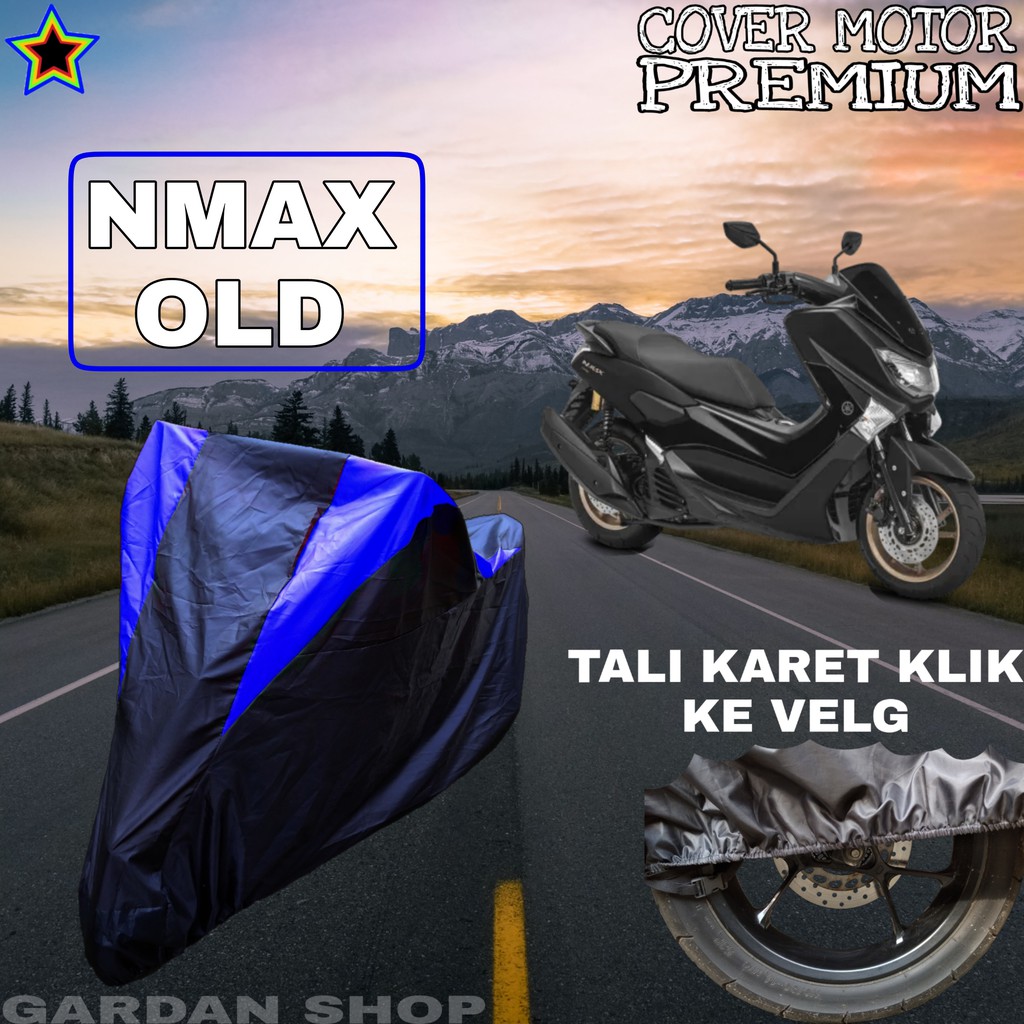 Sarung Motor NMAX OLD Hitam BIRU Body Cover Nmax PREMIUM