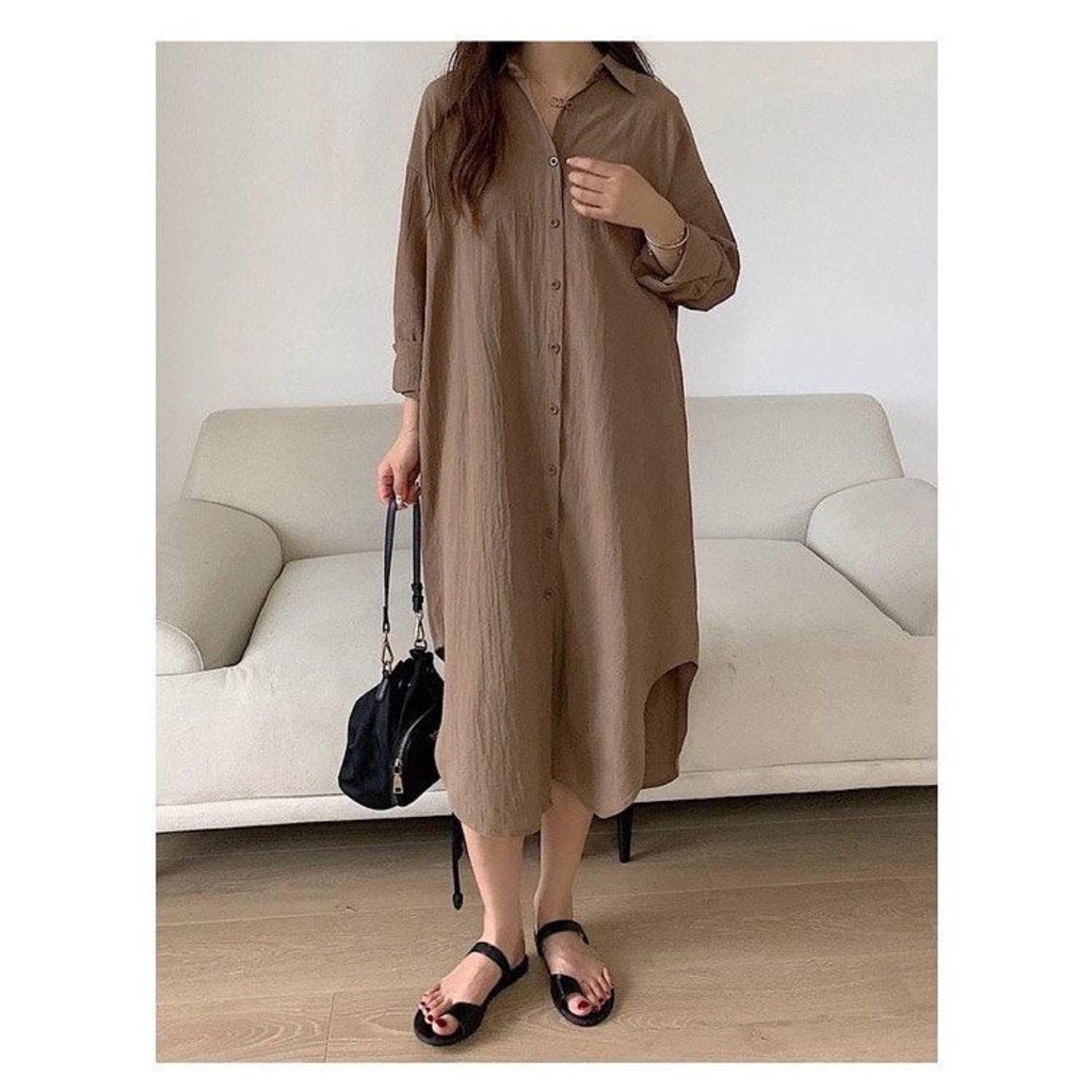 [TERMURAH] Evelyn Long Tunik remaja kekinian Viral 2022 OOTD bahan Crinkle Airflow / Tunik wanita ke