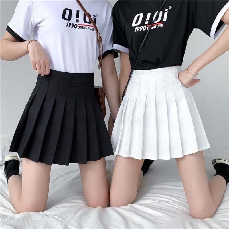 Rok Pendek Wanita Rok Mini Tennis Skirt Rok Korean Style Rok Korea