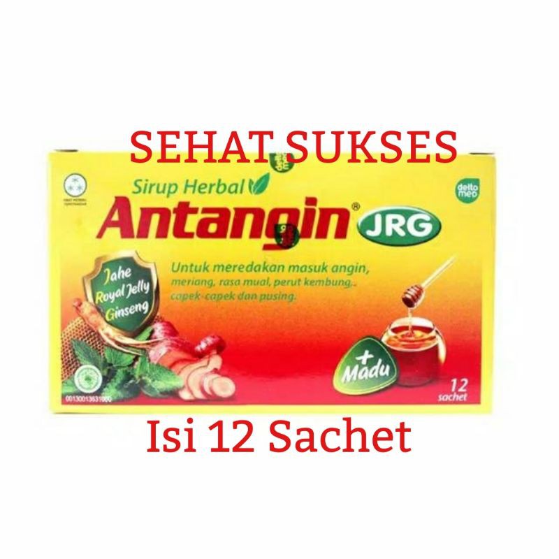 Antangin JRG Cair 12 Sachet - Sirup Masuk Angin, Mual, Pusing, Meriang