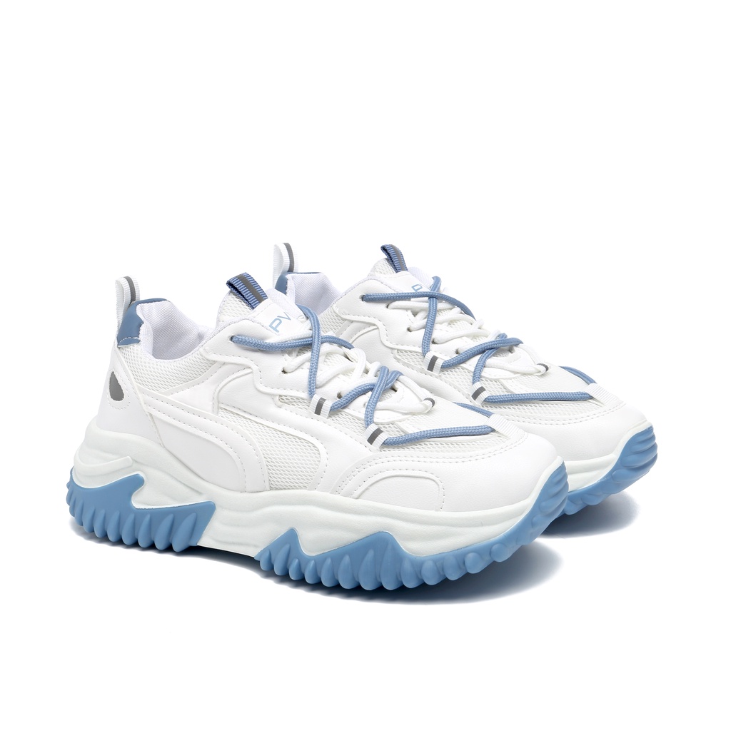 Jihun Sepatu Sneakers Wanita Sport Shoes Grey 593