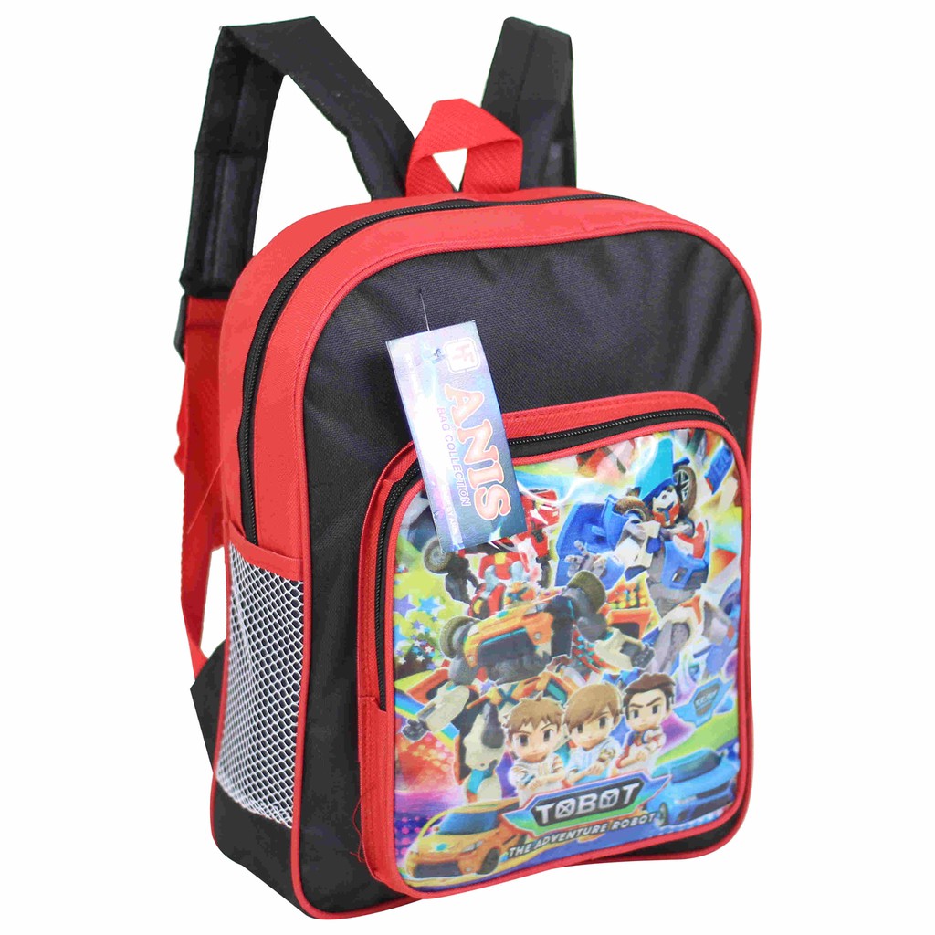 Tas Anak Tobot Mini Merah Ransel Cowok Sekolah Les Piknik Paud Tk Bagus