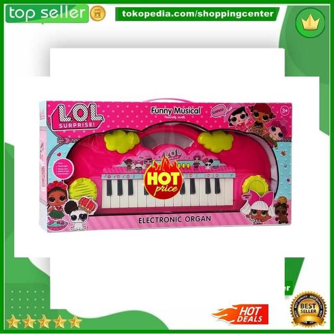 Jual MAINAN ANAK KEYBOARD LOL SURPRISE ELECTRONIC ORGAN KEYBOARD