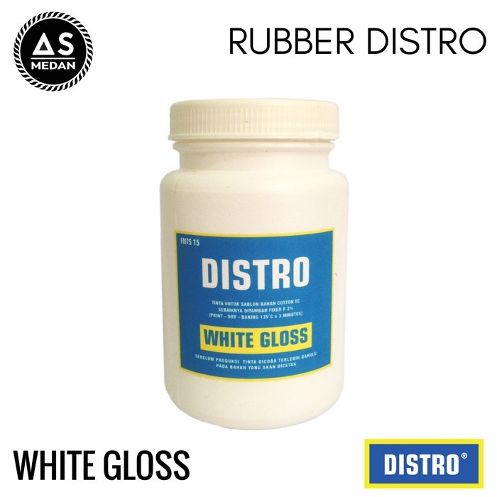 Tinta Sablon Distro Rubber Putih 250gr