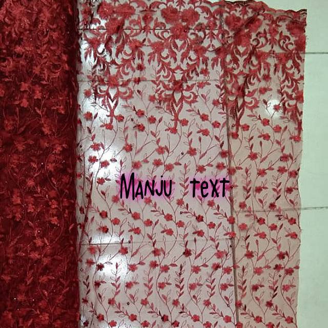 PROMO !! Kain tile rambat mutiara / bahan tile rambat/ cocok untuk dress,gaun,seragam,dll TERMURAH