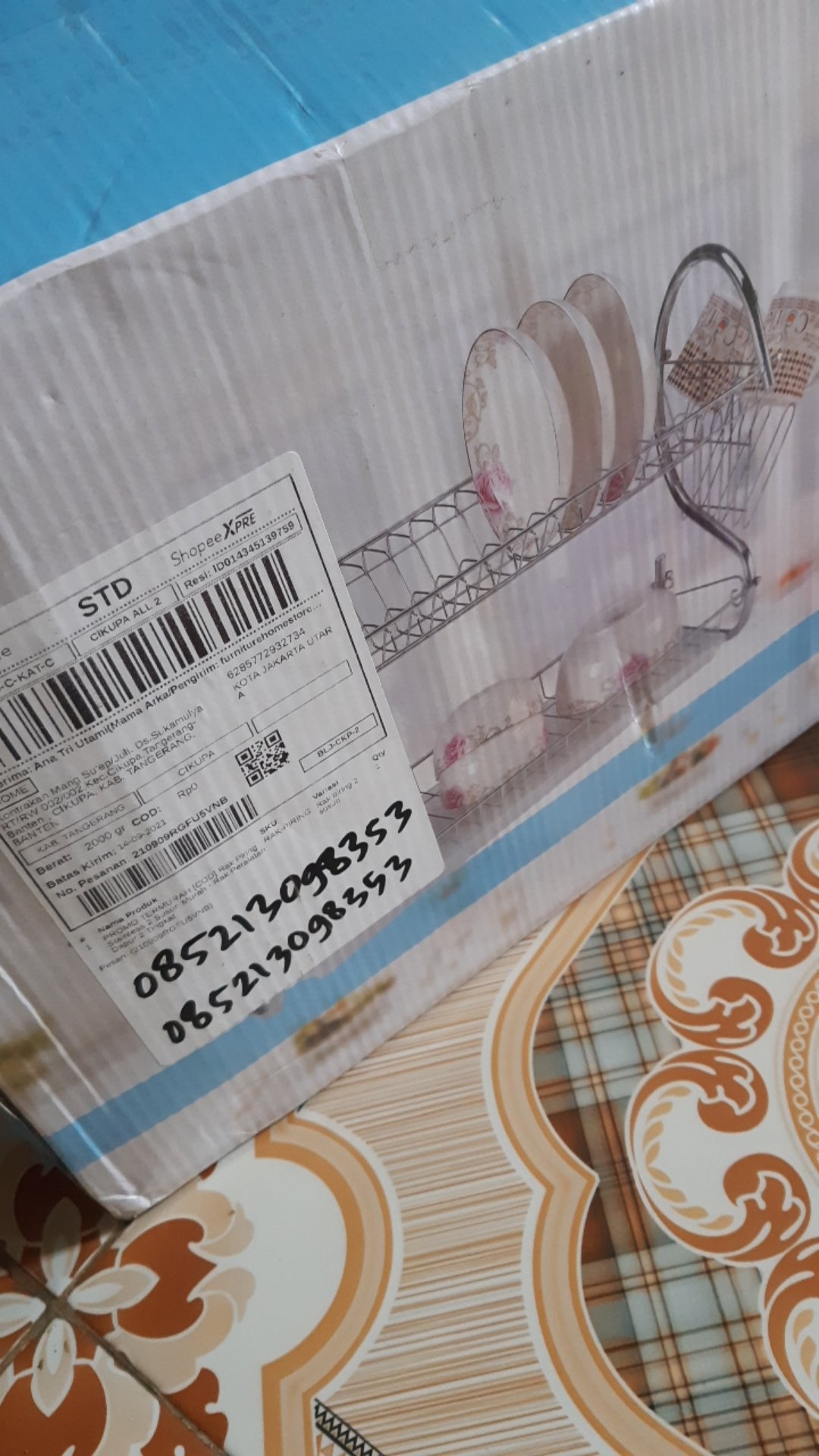 Rak Piring Stainless 2 Susun Murah Peralatan Dapur Tingkat