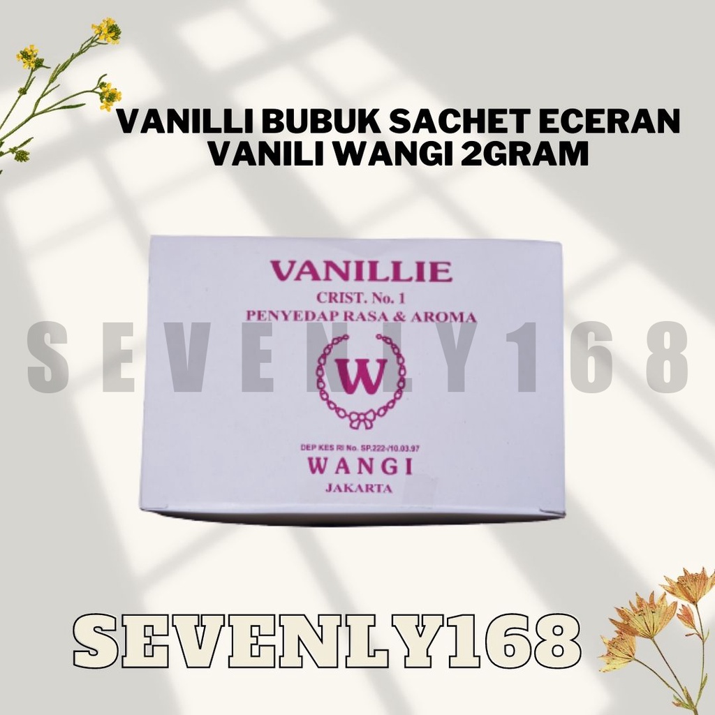 

Vanilli Bubuk Sachet 100PCS Vanilli WANGI 2gram