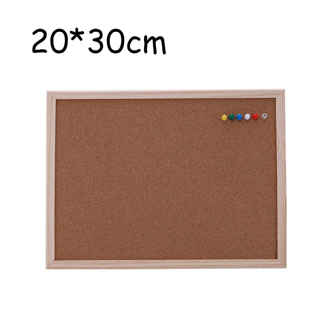 Message board information board wooden board Papan informasi papan pesan papan kayu gantungan dindin-Standar（20*30）