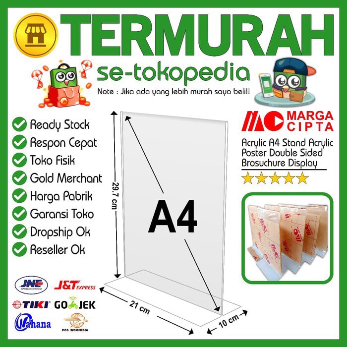 

Termurah acrylic tent card A4 Terlaris