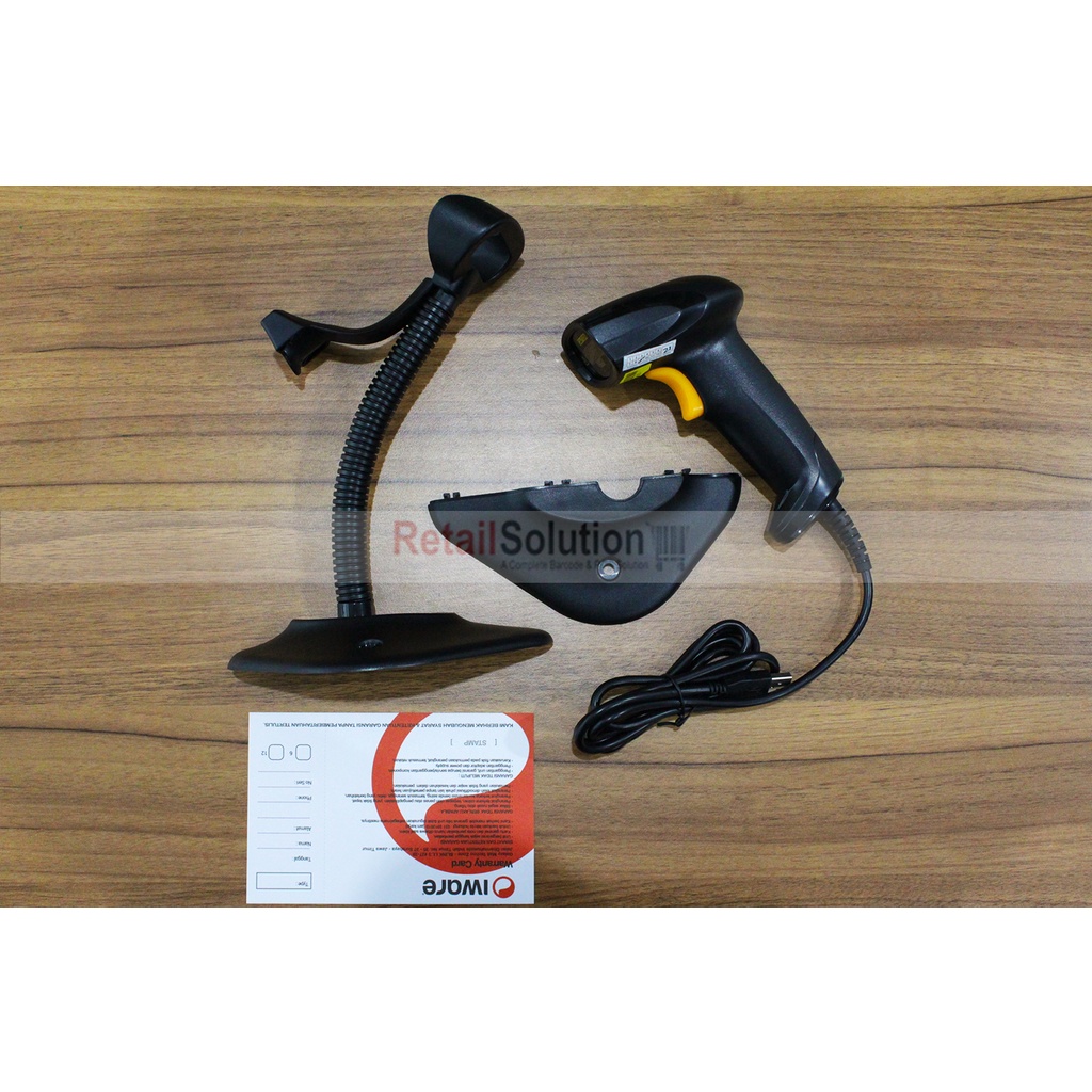 Iware BS E8AS / BS-EA8S / BSEA8S 1D Barcode Scanner USB Plus Stand