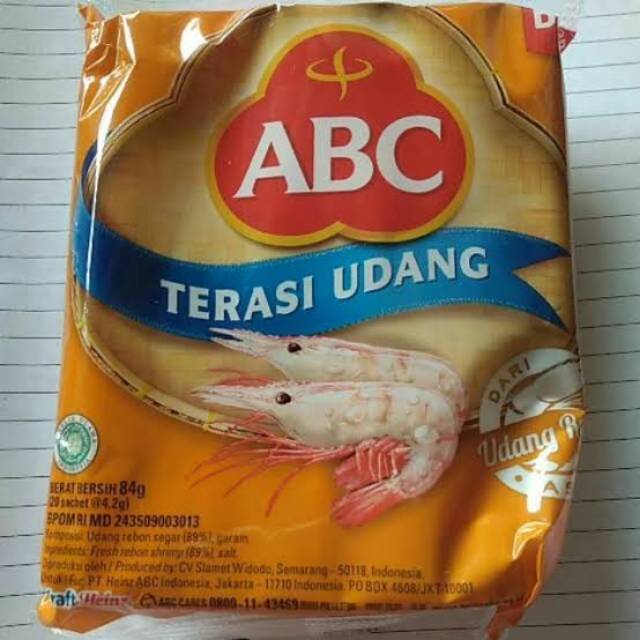 

Terasi Udang ABC 1 pak isi 20 sachet