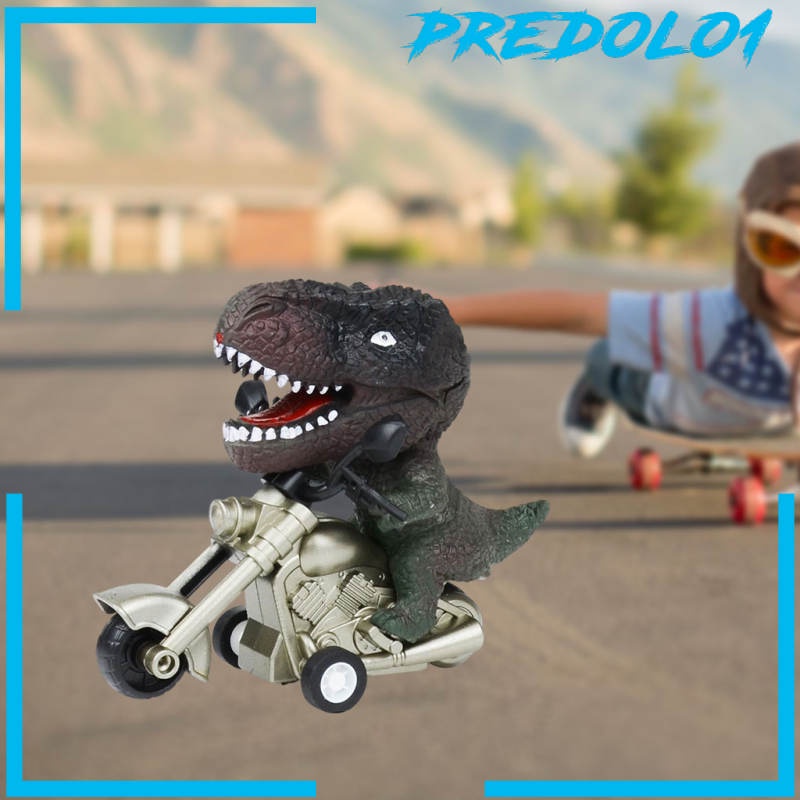 (Predolo1) Mainan Motor Dinosaurus Pull Back Bahan Plastik Untuk Anak Perempuan