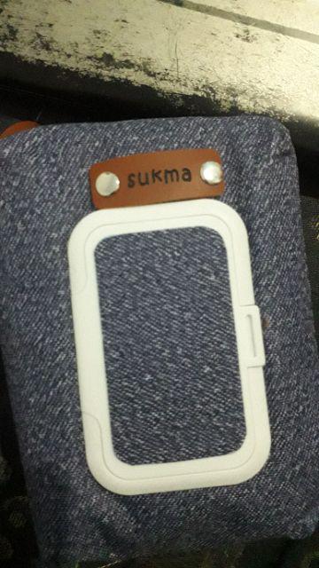 All. Tempat Tisu Basah - Tisu Kering - Handsanitizer Motif Kotak Warna Warni