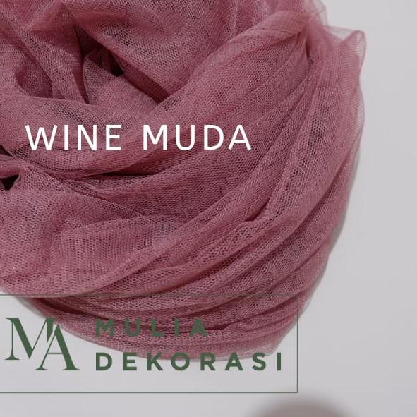 ☏ Kain Dekorasi Backdrop Tile Tulle Lamaran Akad Nikah Aqiqah Khitan Syukuran Tunangan Warna per 2 M