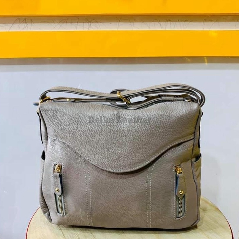 Tas Kulit Asli DL711 Wanita/ Tas Papirut Asli Kulit Sapi Garut 100% Original/ Fashion Tas Selempang 