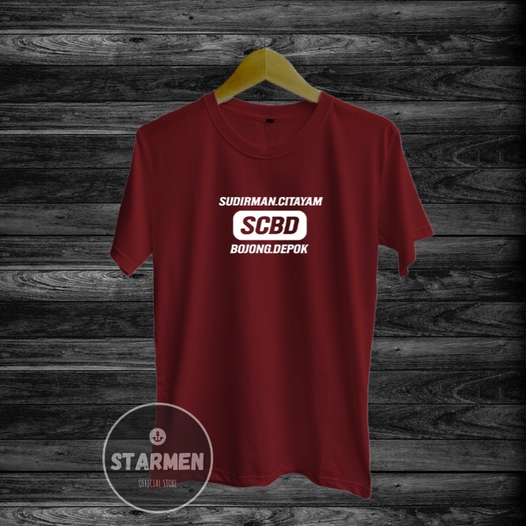 Kaos Distro Pria T-Shirt Motif Kata Kata SCBD