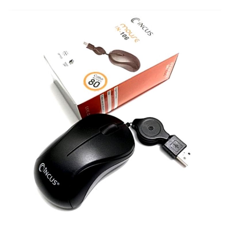 ..mouse usb optical Re-tractable Mouse IN-106