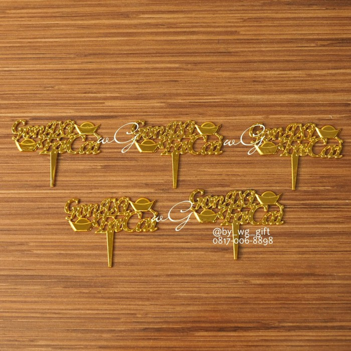 

Tulisan Gong Xi Fa Cai Lebar 4 cm (1 set isi 12 pieces)