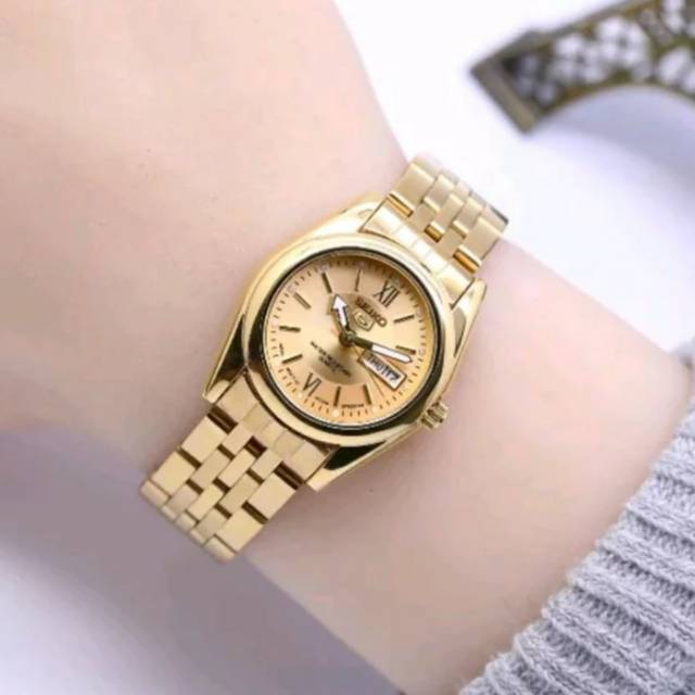 JAM TANGAN SEIKO WANITA GOLD.WATERESISTN JAM ANTIAIR.