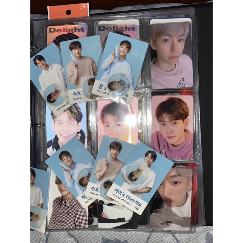 pc toner exo /photocard exo /pc exo / kai pc/ chen pc/ suho pc/ natrep pc/ photocard toner