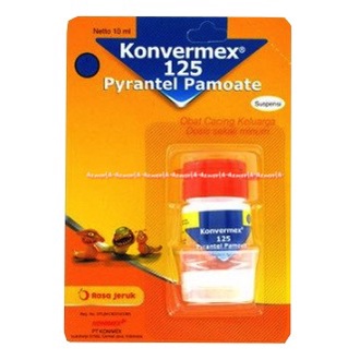 Konvermex 125 Pyrantel Pamoate Obat Cacing Anak Syrup Rasa Jeruk 10ml Kon Vermex Konfermex Pirantel Orange