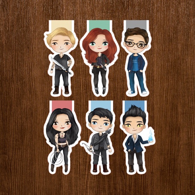 The Mortal Instruments set magnetic bookmark, shadowhunters