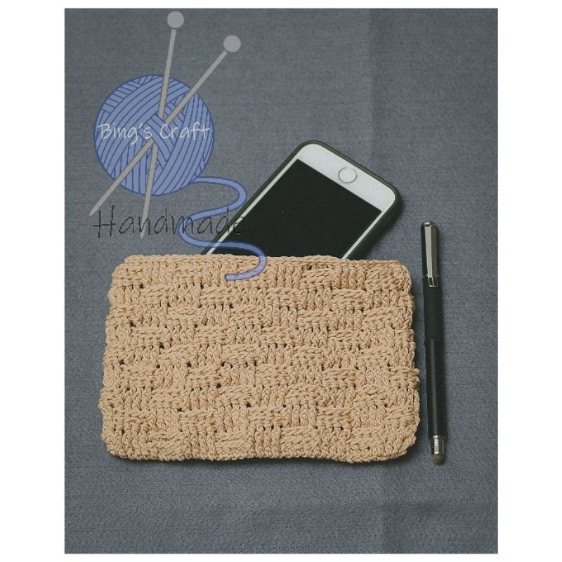 Dompet Rajutan/dompet wanita/dompet koin/dompet hp/handmade