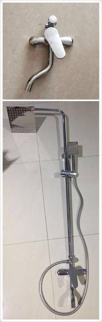 Shower coulum kuningan - Shower Colum Panas Dingin Set Kran Kamar Mandi Bagus