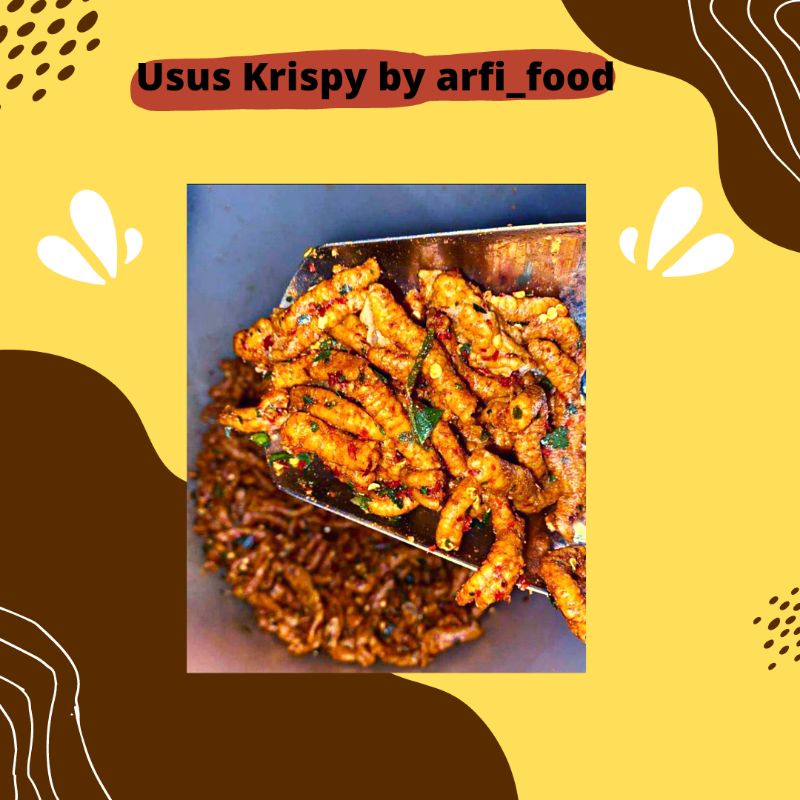 

usus krispy pedas cikruh daun jeruk 100gr