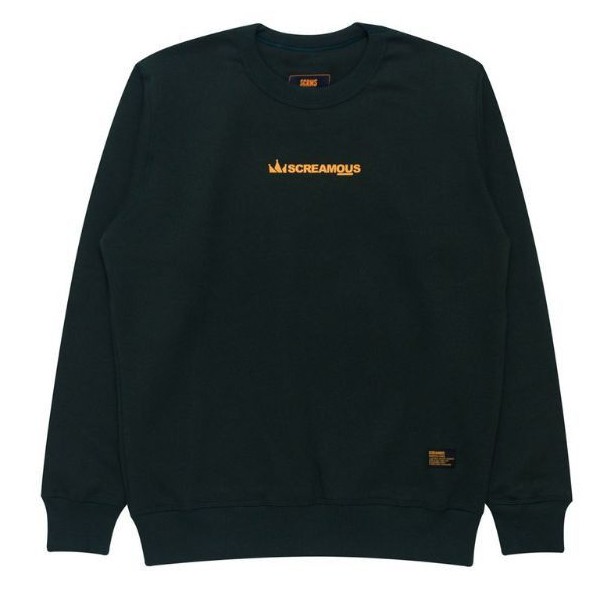 SCREAMOUS SWEATER CREWNECK Legend Tiny On Yellow Forest