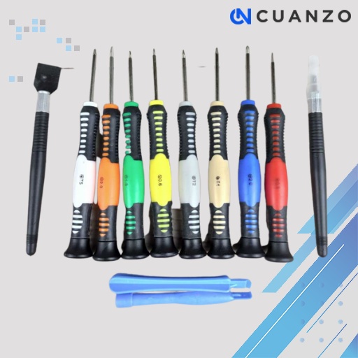 Obeng Set 16 in 1 Reparasi Smartphone Handphone / Alat Reparasi Perbaiki Perbaikan Jam Tangan Hp Laptop Komplit Lengkap Set Original / Obeng Hp Handphone Iphone Oppo Xiomi Android Asus Samsung Realme Redmi Rusak Elektrik Plus Full Set Anti Karat Murah