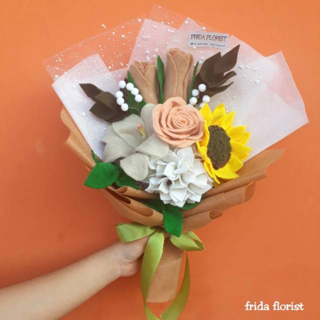 Buket Ready Stock / buket flanel / bunga flanel / buket bunga flanel