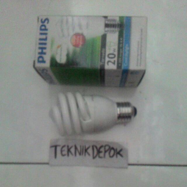 Lampu 20 watt philips tornado bohlam neon lamp alat penerang rumah penerang jalan DSIKON7