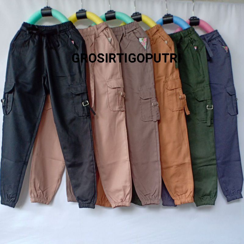 CELANA CARGO PANTS DRILL ANAK TANGGUNG:9--11 THN