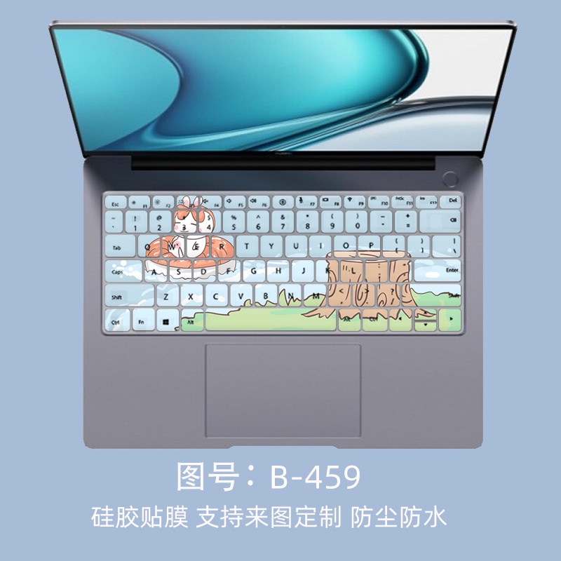 Film Pelindung Debu Keyboard Laptop Motif Kartun Bunga Untuk Huawei MateBook 14s / 13s 2021 HKD-W56 / EMD-W56