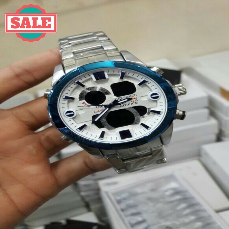 Murah CASIO EDIFICE EFA 100 SILVER BLUE