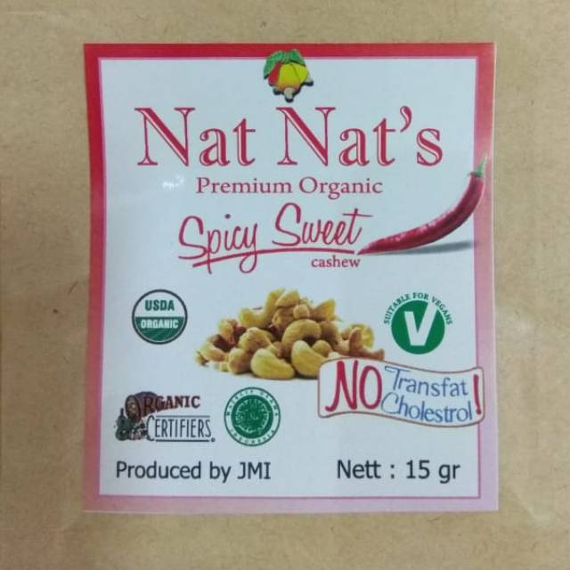 

Nat-Nat's Cashew Snacks - Spicy Sweet @15gr