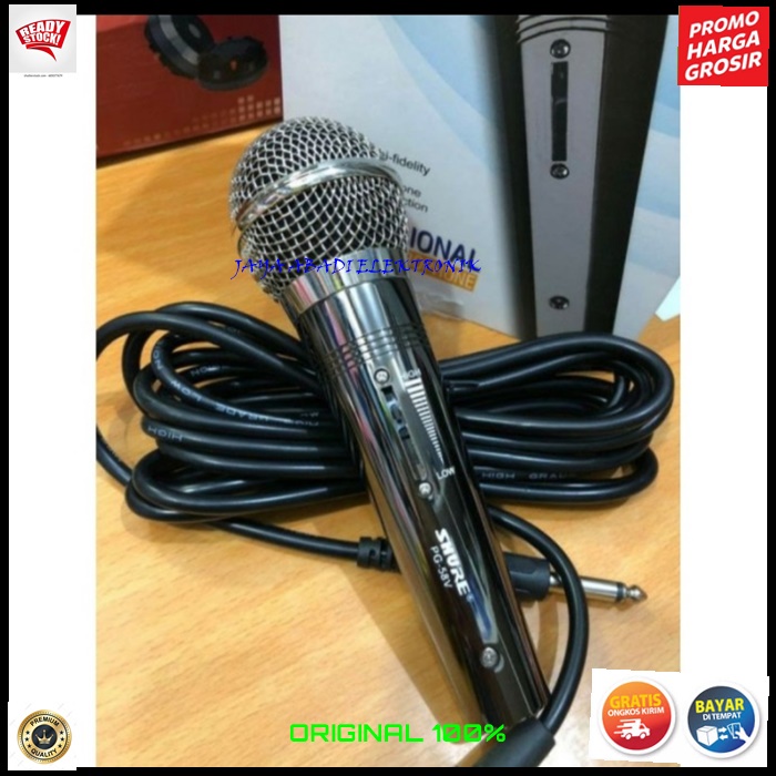 G557 SHURE MICROPHONE KABEL PRO VOKAL KARAOKE BAHAN BESI METAL AUDIO MUSIK SOUND BISA UNTUK ACARA PANGGUNG MC PIDATO CERAMAH MEETING SEMINAR DDL CARDIOID DYNAMIC PROFESIONAL MICROPHONE LEGENDARY KHUALITAS PERFORMANCE PREMIUM SUARA PEKA BISA SEGALA JENIS