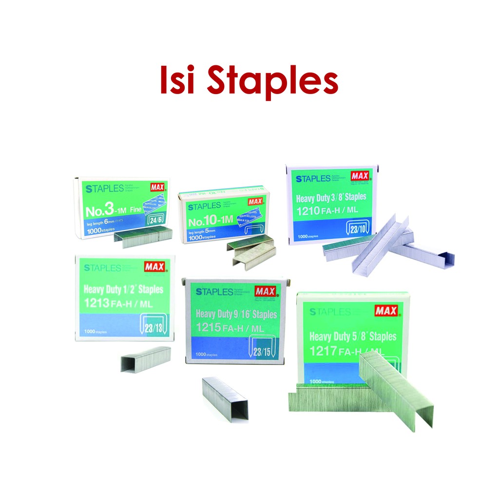 

ISI STAPLES /REFILL STEPLES/ISI HEKTER MAX