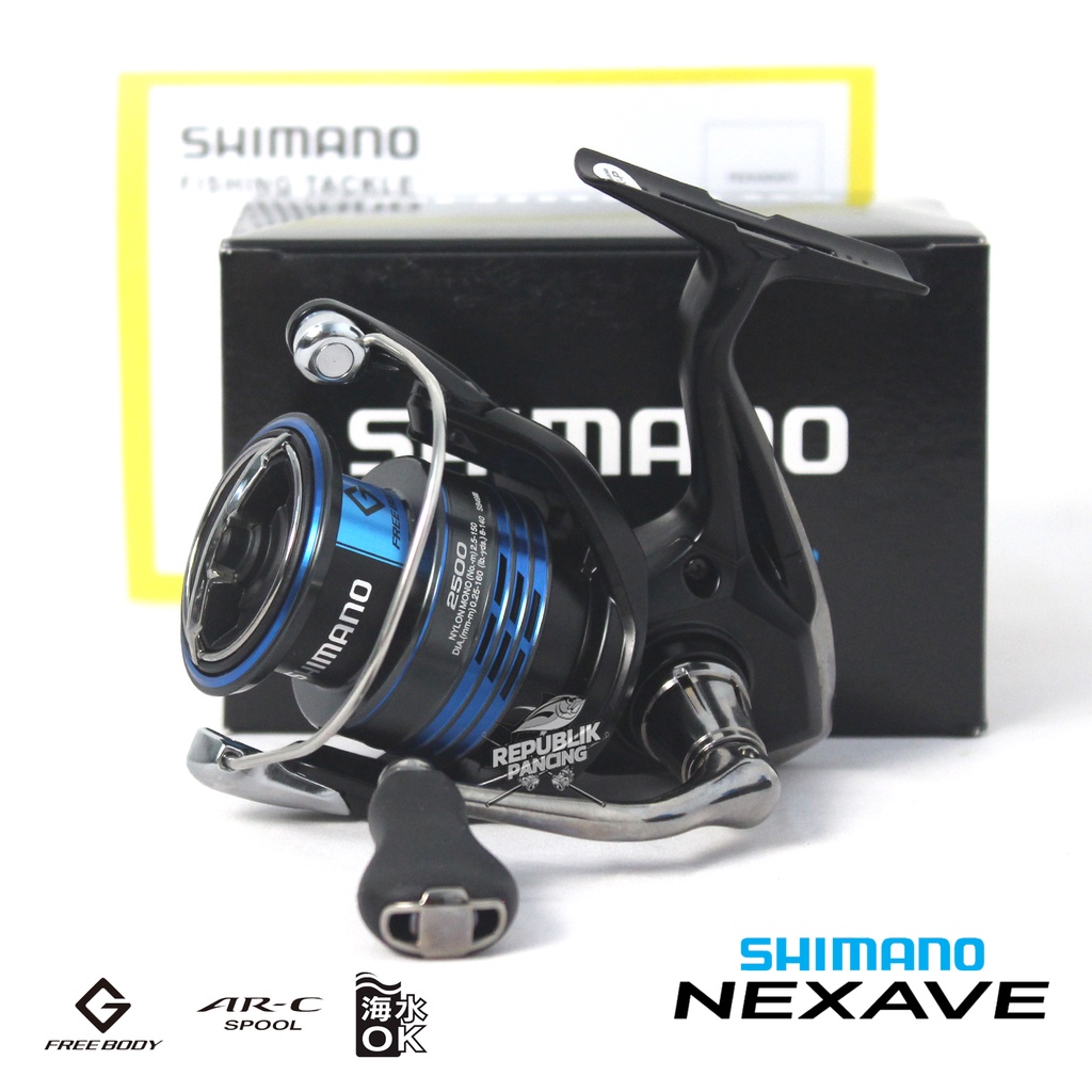 Reel Shimano NEXAVE FI 1000 2500 C3000 4000 C5000 HG 2021 Pancing Original republik pancing