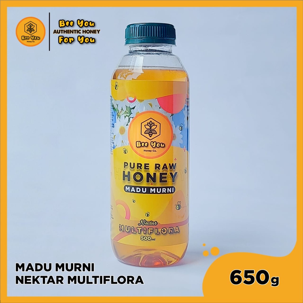 

Madu Murni Asli Bee You Honey Nektar Multiflora 650gr