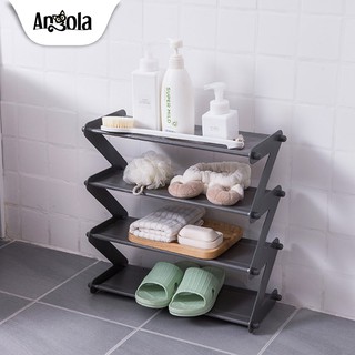 Rak Sepatu 4 Susun S1 Shoe Rack Sandal Holder Rak Buku Serbaguna Storage Rak Kamar Mandi Shopee Indonesia