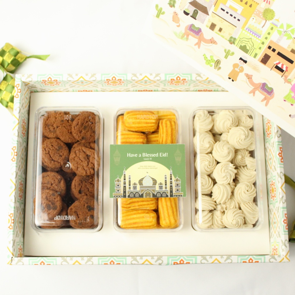 

Hampers bingkisan paket lebaran kue kering chantiq bouquet