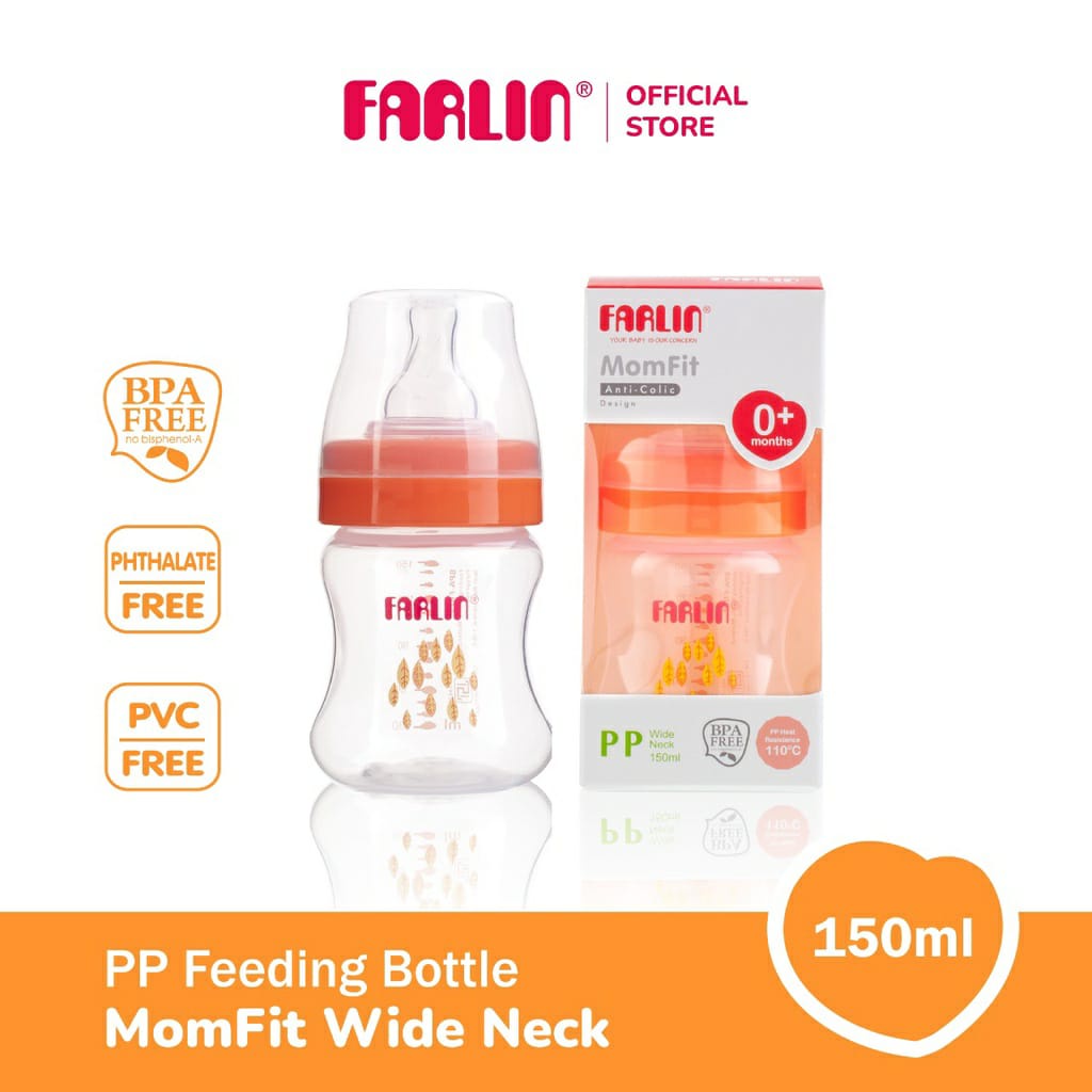 Farlin MomFit PP Wide Neck Feeding Bottle 150 ml - Botol Susu Bayi (AB-42012)