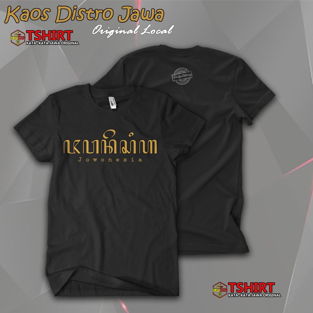 Kaos Aksara Jawa Jowonesia | Kaos Jawa