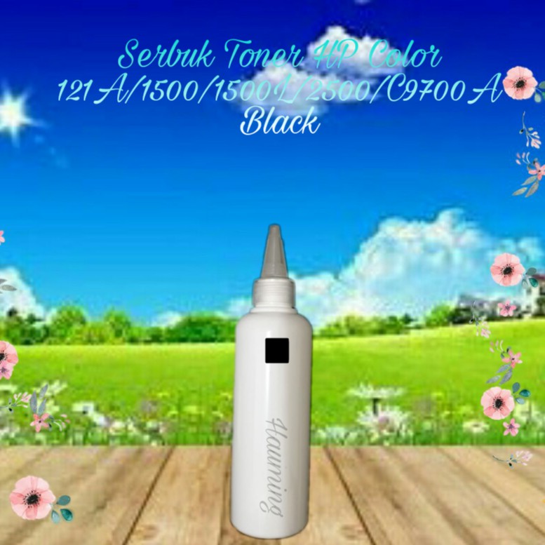 Serbuk Toner Color HP 121A For Use LaserJet 1500 1500LXI 2500 2500LSE C9704A C9700A Black 1x Isi