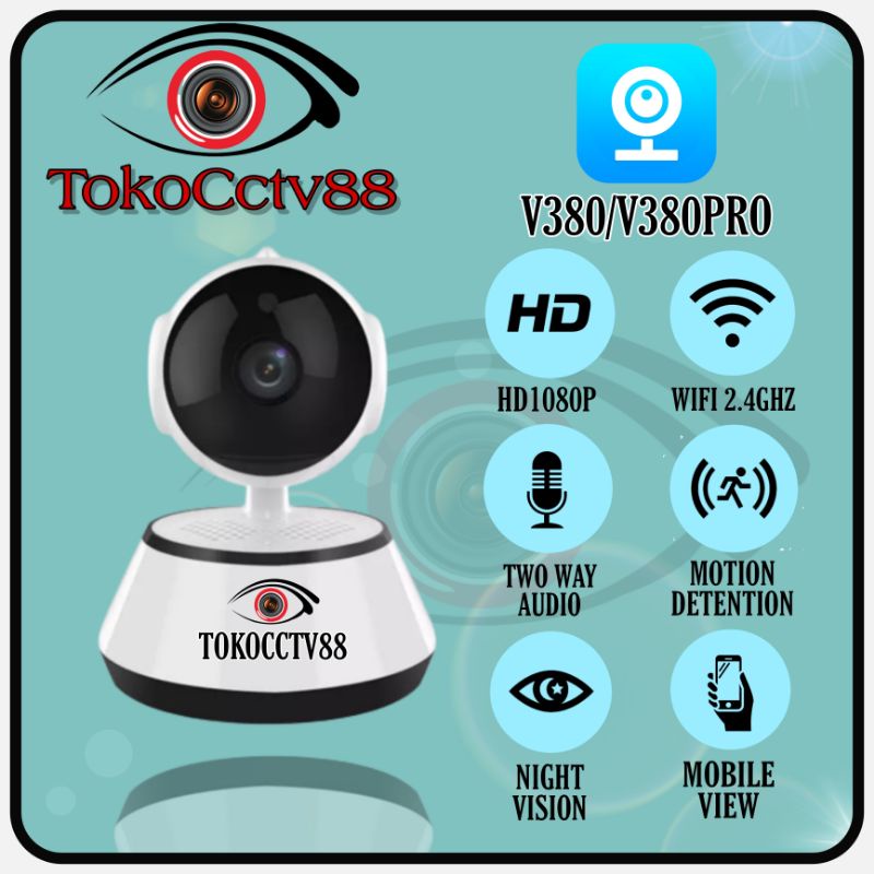 Smart Camera Wifi V380 Q6 8MP HD1080P Wireless Mini IP CCTV Phone Audio - CCTV V380 Q6